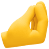 Zusammengedrückte Finger - Facebook