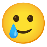 Lachendes Gesicht mit Träne - Noto Color Emoji