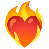 Herz in Flammen - Noto Color Emoji