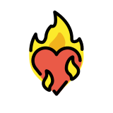 Herz in Flammen - OpenMoji