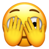 Emoji mit spähendem Auge