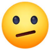 Gesicht mit schrägem Mund - Facebook