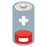 Schwache Batterie - Noto Color Emoji
