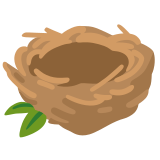 Leeres Nest - Noto Color Emoji