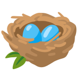 Nest mit Eiern - Noto Color Emoji