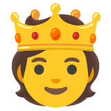 Person mit Krone - Noto Color Emoji