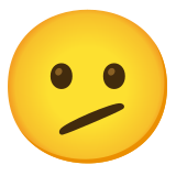 Gesicht mit schrägem Mund - Noto Color Emoji