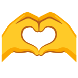 Hände, die Herz bilden - Noto Color Emoji