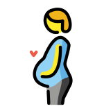 Schwangere Person - OpenMoji