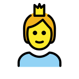 Person mit Krone - OpenMoji