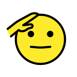 Salutierendes Gesicht - OpenMoji