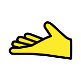 Hand mit Handfläche nach oben - OpenMoji