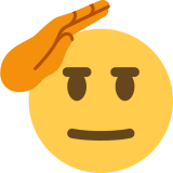 Salutierendes Gesicht - Twitter / X