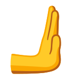 Nach rechts schiebende Hand - Noto Color Emoji