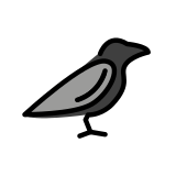 Schwarzer Vogel - OpenMoji