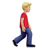 Fußgänger: mittelhelle Hautfarbe, nach rechts