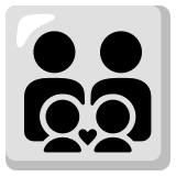 Familie: 2 Erwachsene, 2 Kinder - Noto Color Emoji