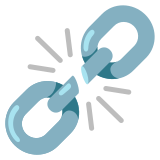 Gebrochene Kette - Noto Color Emoji