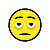 Gesicht mit Augenringen - OpenMoji