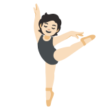 Balletttänzerin: helle Hautfarbe