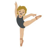 Balletttänzerin: mittelhelle Hautfarbe