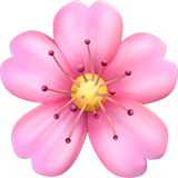 Pinke Blume Emoji