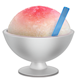 Eisbecher mit Strohhalm Emoji