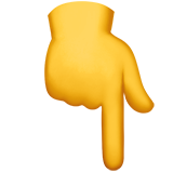 Zeigenfinger nach unten Emoji