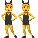 Personen mit Hasenohren