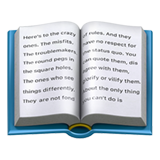 Offenes Buch Whatsapp