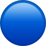 Blauer Kreis Symbol