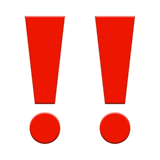 Doppeltes Ausrufezeichen Symbol