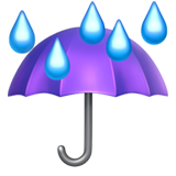 Regenschirm Regen Emoji