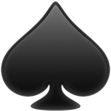 Schwarzes Pik Emoji