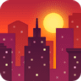 Sonnenuntergang in der Stadt - Facebook