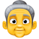 Ältere Frau - Facebook