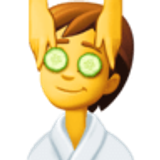 Person, die eine Kopfmassage bekommt - Facebook