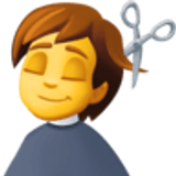 Person beim Haareschneiden - Facebook