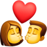 Sich küssendes Paar - Facebook