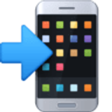 Mobiltelefon mit Pfeil - Facebook