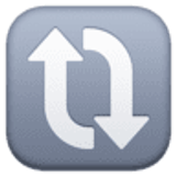 Kreisförmige Pfeile im Uhrzeigersinn - Facebook