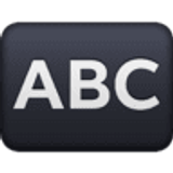 Eingabesymbol lateinische Großbuchstaben - Facebook