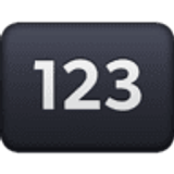 Eingabesymbol Zahlen - Facebook