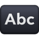 Eingabesymbol lateinische Buchstaben - Facebook