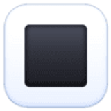 Weiße quadratische Schaltfläche - Facebook