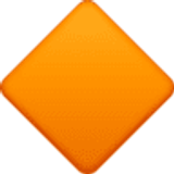 Große orangefarbene Raute - Facebook