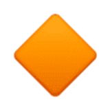 Kleine orangefarbene Raute - Facebook