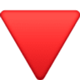 Rotes Dreieck mit der Spitze nach unten - Facebook