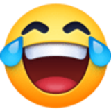 Gesicht mit Freudentränen - Facebook