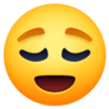 Erleichtertes Gesicht - Facebook